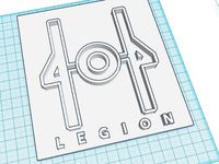 404th Legion Basic raised letter logo by nathanallan1
