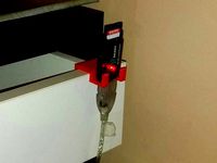 SD card reader holder for IKEA drawer by Rodentpete