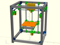 Fully Parametric 3D Printer CoreXY "HyperQbert" by projunk
