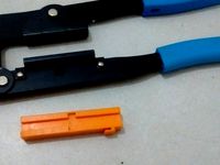 Base of plier to crimp flat cable connector by othonr