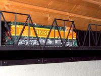 HO model train track wall mount by whttigress
