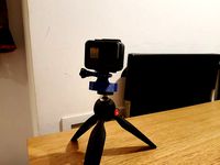 Gopro Tripod Mount (male) for 1/4-20 UNC Nut by AntoDelG