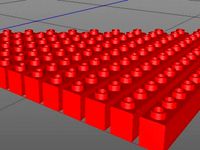 OpenCad Bricks With Holes on top Full Set V1 by KySyth