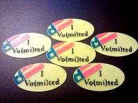 I Vomited Sticker by abrokadabra