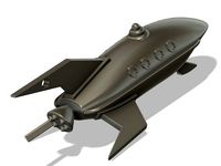 Futurama Rocket Keychain by Nextin3D