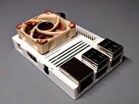 Raspberry Pi 3 Slim Case w/ 40mm Fan by codeThatThinks