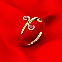 Ornamental ring with gems