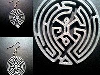 westworld maze earring pendant cookie cutter by stefanosperr