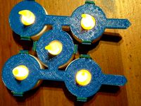 Halloween Jack-o'-lantern tealight holder MK3 (easier) by albertom