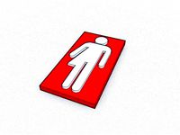 Transgender Person Logo Sign by Brainrelates