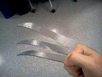 Wolverine Style Claws (Laser Cutter Design) by PetSven