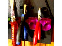 Tongs holder for OBI pegboards by JoHerz