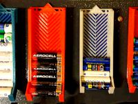 Battery holders AA and AAA for Obi-Pegboards by JoHerz