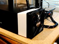 Wanhao i3 PSU Cover 120mm Fan Adapter  by polysquare