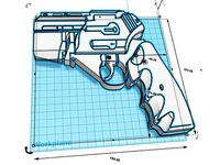 Battlestar Galactica Colonial Sidearm (WIP) by JGDeRuvo