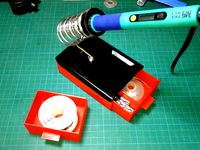 Soldering stand holder with drawers by Trobinou
