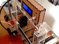 Laser cut LCD case for Prusa I3 by tauan