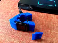 Pebble Time handelbar mount V2 by nazzaf