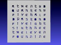 Alternate Front for Rainbowduino Word Clock by PawArmy by FreeBeast