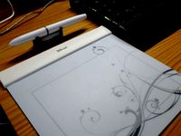 Graphics Tablet holder for max. 14.5 mm diameter Pen by mrstanlez