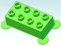 Bricks 2x4 standard duplo compatible by Zemciko
