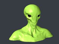 Alien XCOM 2 Sectoid Bust by ebross