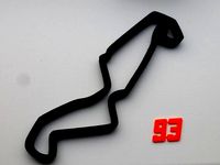 TT Assen Moto GP track outline by Selvmotiverende