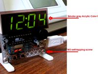 Base for LED Clock Kit by sekine
