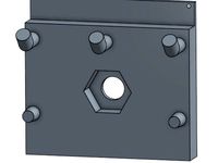 nut trap plate - for spool holder by zrherbert