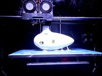 12 Hole Ocarina (Horizontal) WITH Supports by rollingdice007