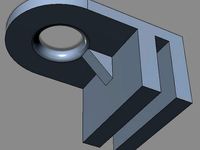 Small, simple filament guide for Prusa i3 MK2 by nwx