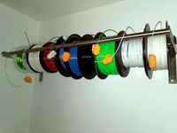 Ikea Grundtal Filament-spool-holder (with Filament guide) by darealmoo
