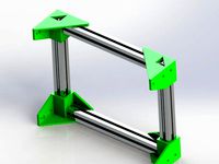 Corner Bracket 90 degree for 2020 Aluminium Extrusion Profile by tezz