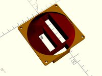 Bruteforce - Ramps 1.4 80x80mm fan duct - Low profile by serrano_studio