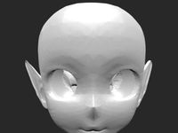 head with elf ears by Pter