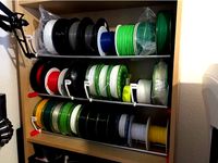 Easy Filament Storage free Standing or in Shelf by turtel89