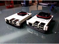 Raspberry Pi 4, Pi 3, Pi 2 case with Vents, 40mm, or 30mm fan by BaudlerArtDesign