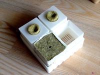 Seedling set inkl Grodan, Ikea rock wool and coco soil adapter by Gnevko