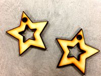 Star Laser Cut Earrings by jchun444