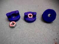 Wing Nut with a steel 1/4" Nut insert for Storm Shutters by petedcurtis