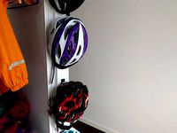 MTB Bicycle Motorcycle helmet hanger hook to keep track of all your bicycle (MTB) helmets by Jmlove