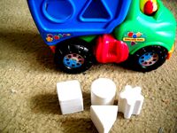 Shelcore dump truck replacement, shape blocks, dump door, battery door by caj