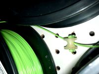 Filament Guide Roller for Peg Board by Fr8Dog