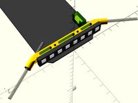 2.4GHz antenna boom holder for Eachine 250 FPV Quadcopter by HenningS