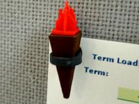 Torchpin - Thumbtack Decoration with Pixel Flame Customizer by kevinta893
