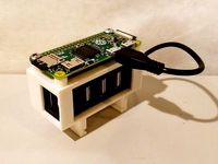 Pi Zero DIN rail mount with USB by cdoc83