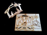 Nativity Ornament Card by elmerohueso