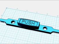 Suitcase Handle PUSH Button for retracting handle by HPonstein