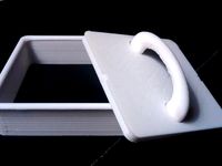 Square Cookie Cutter with Stamped Design by HPonstein