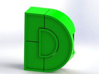 Alphabet Robot - D by azraelho